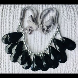 Beautiful Black Statement Necklace.